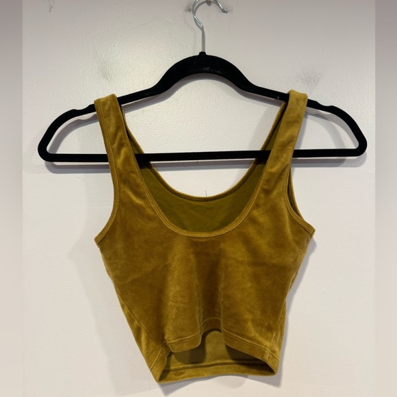 Aerie offline mustard yellow velvet tank top - Picture 3 of 4